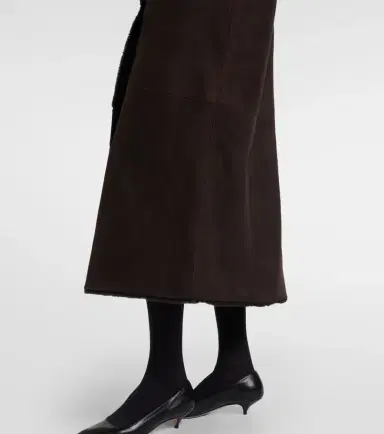 The Row Anaya hooded shearling-trimmed suede coat | Thumbnail 8 The Row Anaya hooded shearling-trimmed suede coat | Thumbnail 8