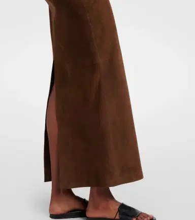 The Row Erina suede pencil skirt | Thumbnail 2