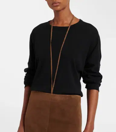 The Row Erina suede pencil skirt | Thumbnail 3
