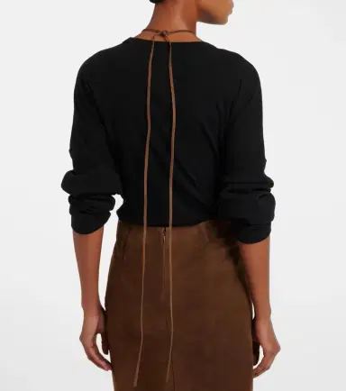 The Row Erina suede pencil skirt | Thumbnail 4