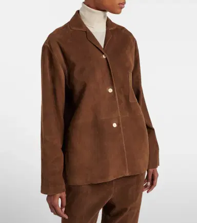 The Row Janine suede shirt | Thumbnail 4