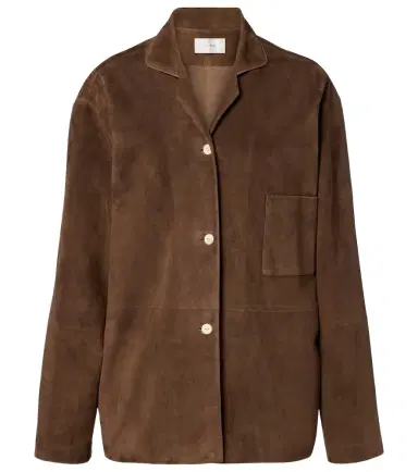 The Row Janine suede shirt | Thumbnail 1
