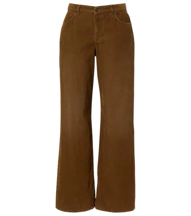 The Row Eglitta cotton corduroy wide-leg pants