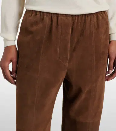 The Row Kenan suede bootcut pants | Thumbnail 3 The Row Kenan suede bootcut pants | Thumbnail 3