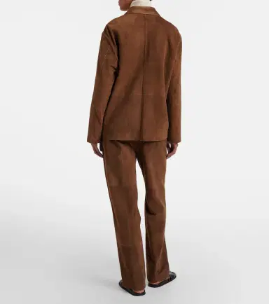 The Row Kenan suede bootcut pants | Thumbnail 5 The Row Kenan suede bootcut pants | Thumbnail 5