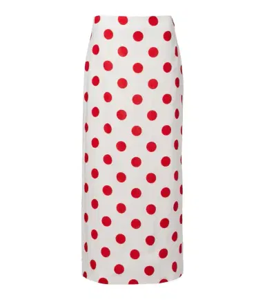 Cala de la Cruz Bruna polka-dot linen maxi skirt | Thumbnail 1