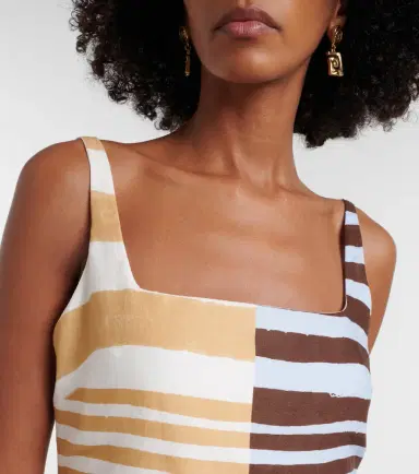 Cala de la Cruz Siela striped linen minidress | Thumbnail 2