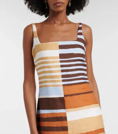 Cala de la Cruz Siela striped linen minidress | Thumbnail 3