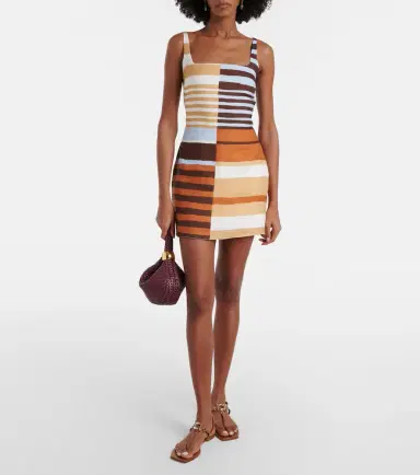 Cala de la Cruz Siela striped linen minidress | Thumbnail 6