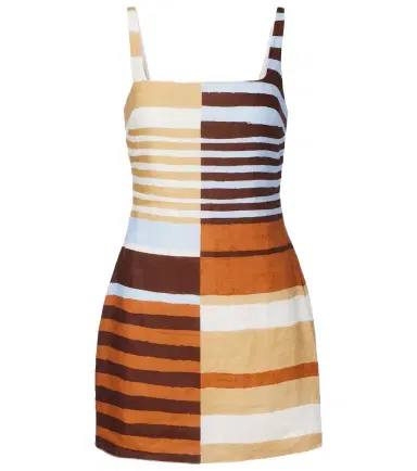 Cala de la Cruz Siela striped linen minidress | Thumbnail 1