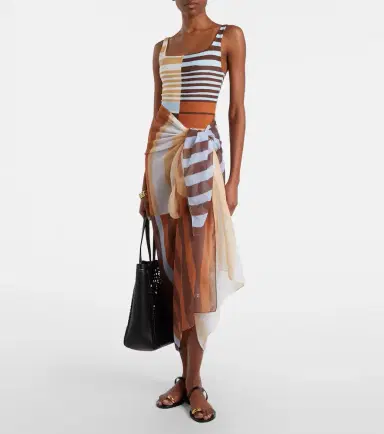 Cala de la Cruz Luana striped beach cover-up | Thumbnail 2