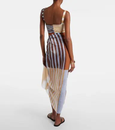 Cala de la Cruz Luana striped beach cover-up | Thumbnail 5