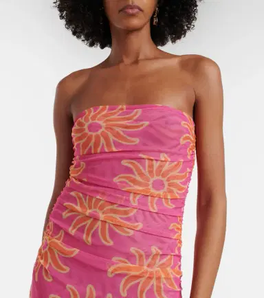 Cala de la Cruz Daphne printed mesh midi dress | Thumbnail 4 Cala de la Cruz Daphne printed mesh midi dress | Thumbnail 4