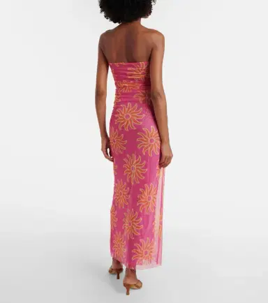 Cala de la Cruz Daphne printed mesh midi dress | Thumbnail 5 Cala de la Cruz Daphne printed mesh midi dress | Thumbnail 5