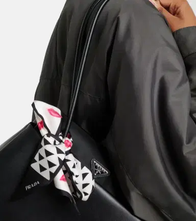 Prada Printed silk twill scarf | Thumbnail 4