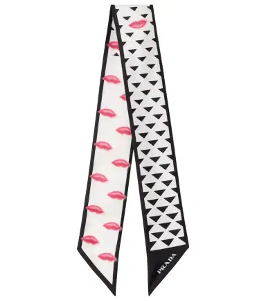 Prada Printed silk twill scarf | Thumbnail 1