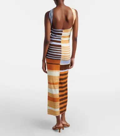 Cala de la Cruz Ornella striped midi dress | Thumbnail 3