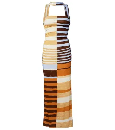 Cala de la Cruz Ornella striped midi dress | Thumbnail 1