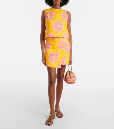 Cala de la Cruz Chemena printed linen miniskirt | Thumbnail 5