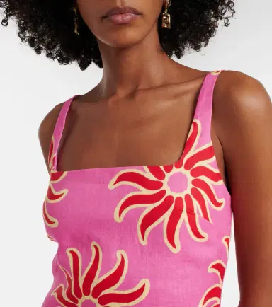 Cala de la Cruz Printed linen minidress | Thumbnail 2