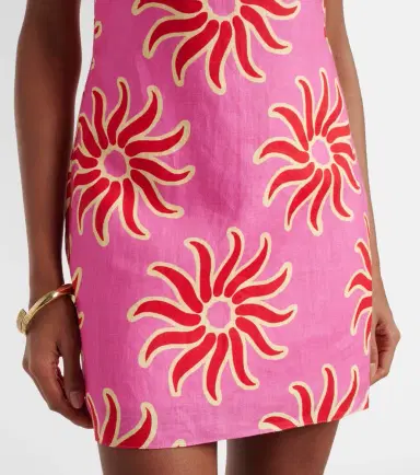 Cala de la Cruz Printed linen minidress | Thumbnail 3