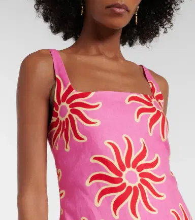Cala de la Cruz Printed linen minidress | Thumbnail 5