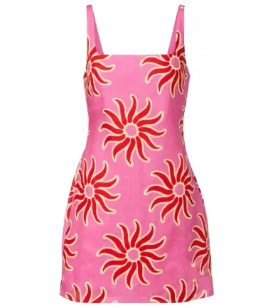 Cala de la Cruz Printed linen minidress | Thumbnail 1