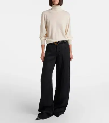 The Row Eglitta linen wide-leg jeans | Thumbnail 4 The Row Eglitta linen wide-leg jeans | Thumbnail 4