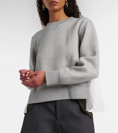 Sacai Cotton-blend sweatshirt | Thumbnail 5 Sacai Cotton-blend sweatshirt | Thumbnail 5