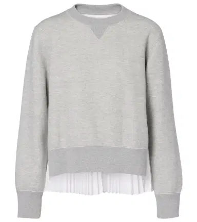 Sacai Cotton-blend sweatshirt | Thumbnail 1 Sacai Cotton-blend sweatshirt | Thumbnail 1