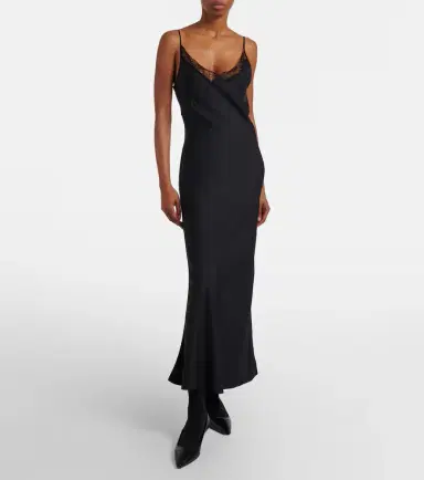 The Row Barina lace-trimmed silk slip dress | Thumbnail 2