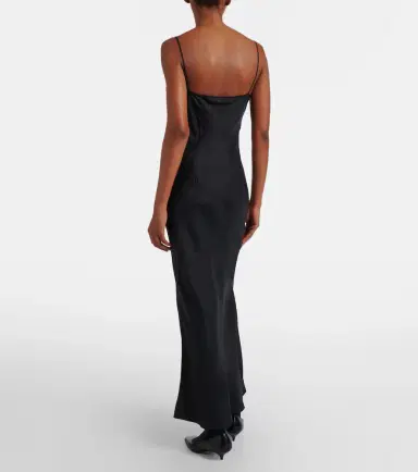 The Row Barina lace-trimmed silk slip dress | Thumbnail 4