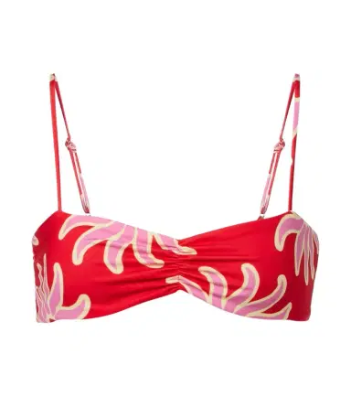 Cala de la Cruz Lilo printed ruched bikini top | Thumbnail 1