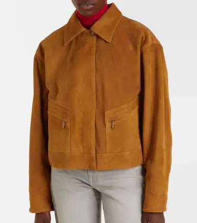 7 For All Mankind Cropped suede jacket | Thumbnail 2 7 For All Mankind Cropped suede jacket | Thumbnail 2