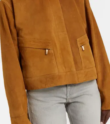 7 For All Mankind Cropped suede jacket | Thumbnail 3 7 For All Mankind Cropped suede jacket | Thumbnail 3
