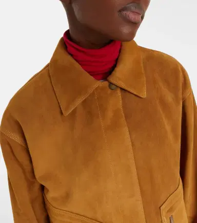7 For All Mankind Cropped suede jacket | Thumbnail 5 7 For All Mankind Cropped suede jacket | Thumbnail 5