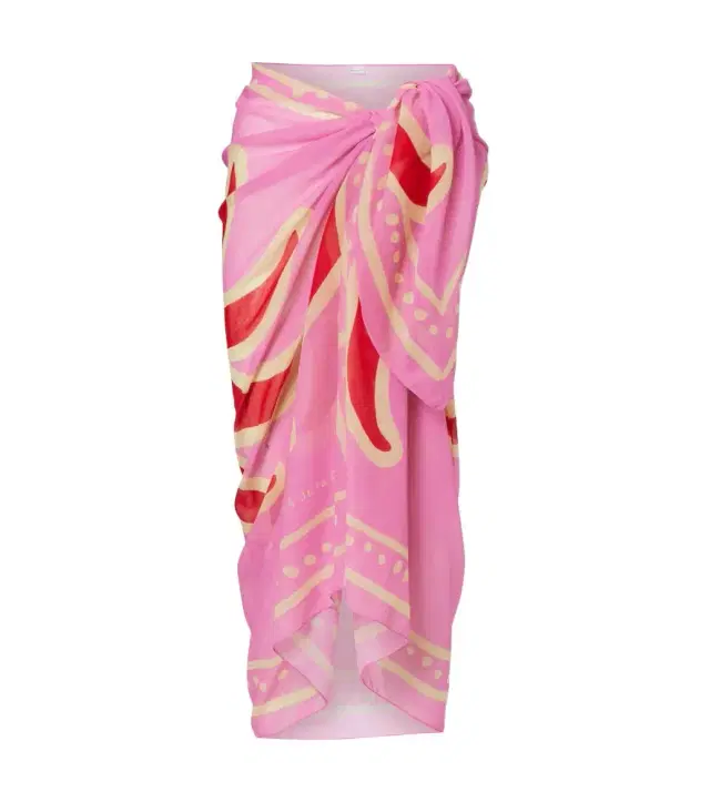 Luana printed beach cover-up