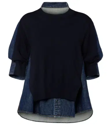 Sacai Layered denim shirt | Thumbnail 1