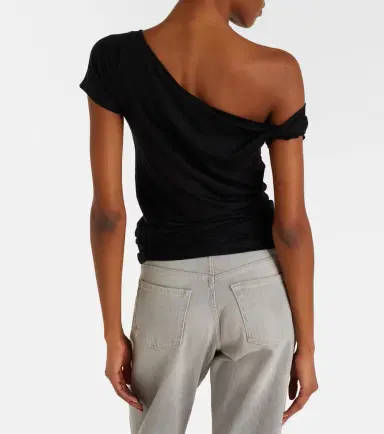 7 For All Mankind One-shoulder T-shirt | Thumbnail 3