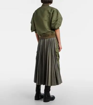 Sacai Pleated midi skirt | Thumbnail 2 Sacai Pleated midi skirt | Thumbnail 2