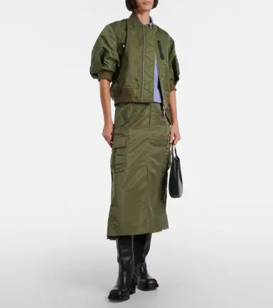Sacai Pleated midi skirt | Thumbnail 4 Sacai Pleated midi skirt | Thumbnail 4
