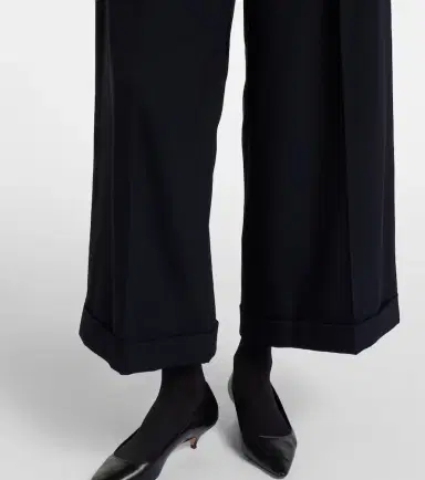 The Row Lior wool gabardine wide-leg pants | Thumbnail 2 The Row Lior wool gabardine wide-leg pants | Thumbnail 2