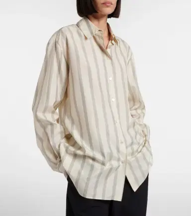 The Row Sisilia striped silk shirt | Thumbnail 4 The Row Sisilia striped silk shirt | Thumbnail 4