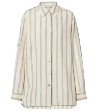 The Row Sisilia striped silk shirt | Thumbnail 1 The Row Sisilia striped silk shirt | Thumbnail 1