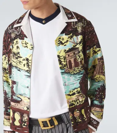 Versace Printed silk shirt | Thumbnail 3