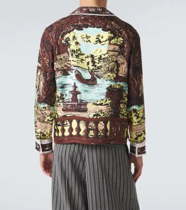 Versace Printed silk shirt | Thumbnail 4