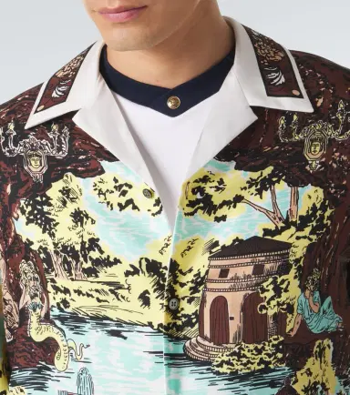 Versace Printed silk shirt | Thumbnail 6