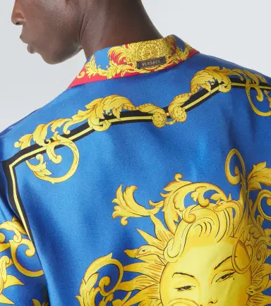 Versace Printed silk bowling shirt | Thumbnail 3 Versace Printed silk bowling shirt | Thumbnail 3