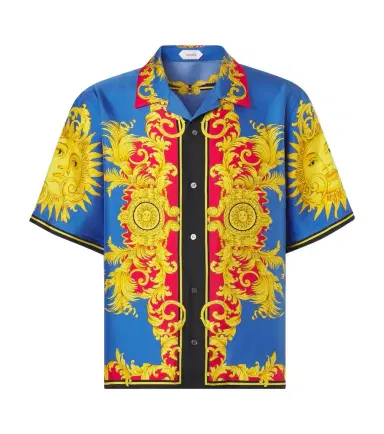 Versace Printed silk bowling shirt | Thumbnail 1 Versace Printed silk bowling shirt | Thumbnail 1