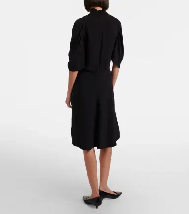 The Row Emmeline silk crêpe cady midi dress | Thumbnail 4